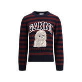 Ganni Multicolor Wool Sweatshirt